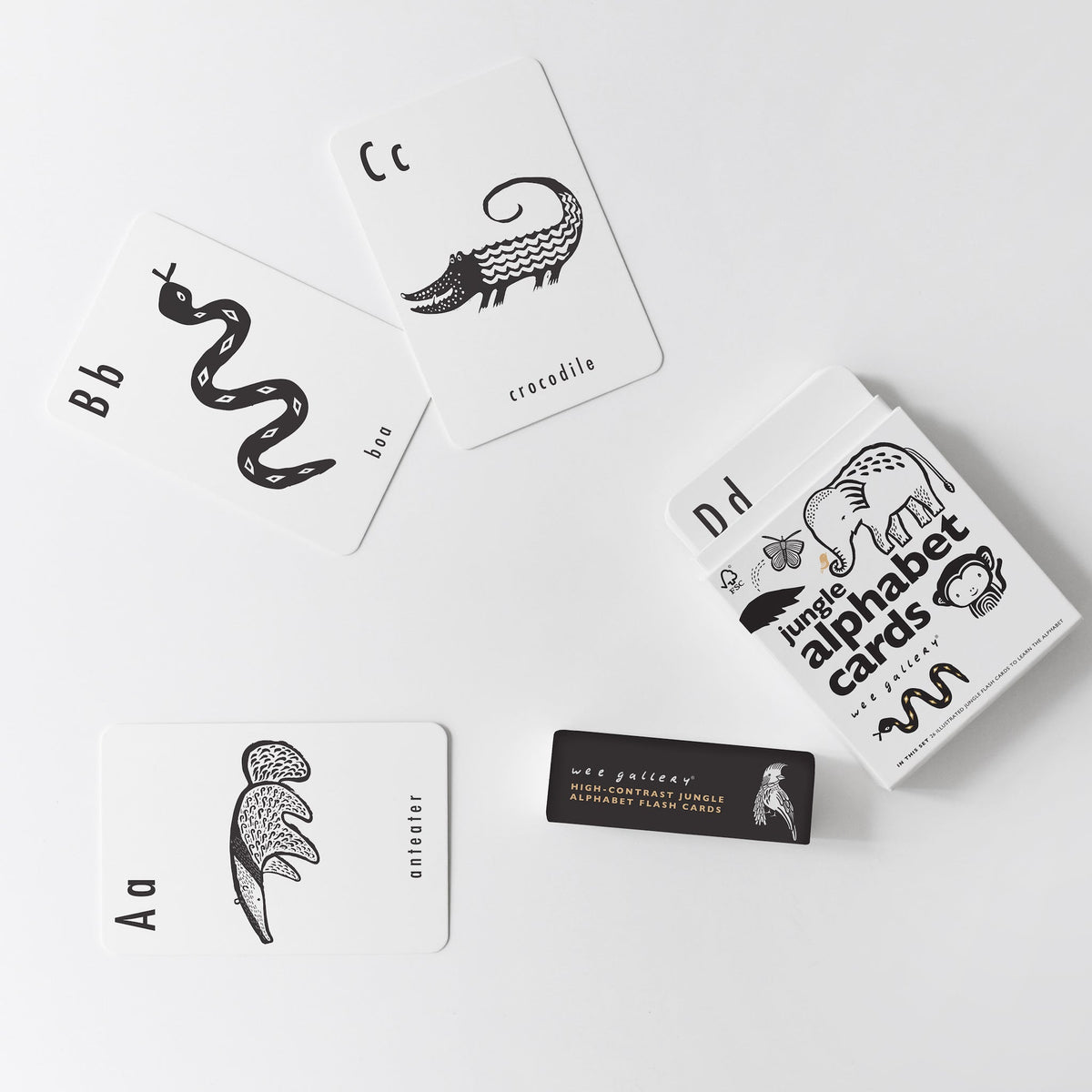 Jungle Alphabet Cards - The Baby Penguin