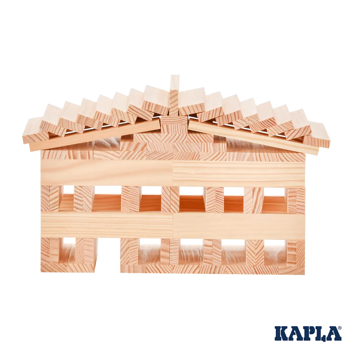 KAPLA 100 Natural Wooden Building Planks Case