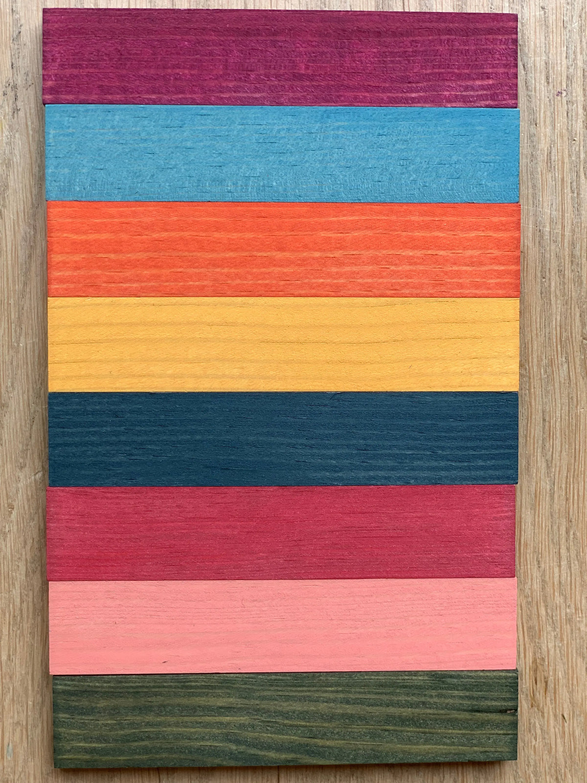 KAPLA Octocolor 100 Colored Wooden Planks Case
