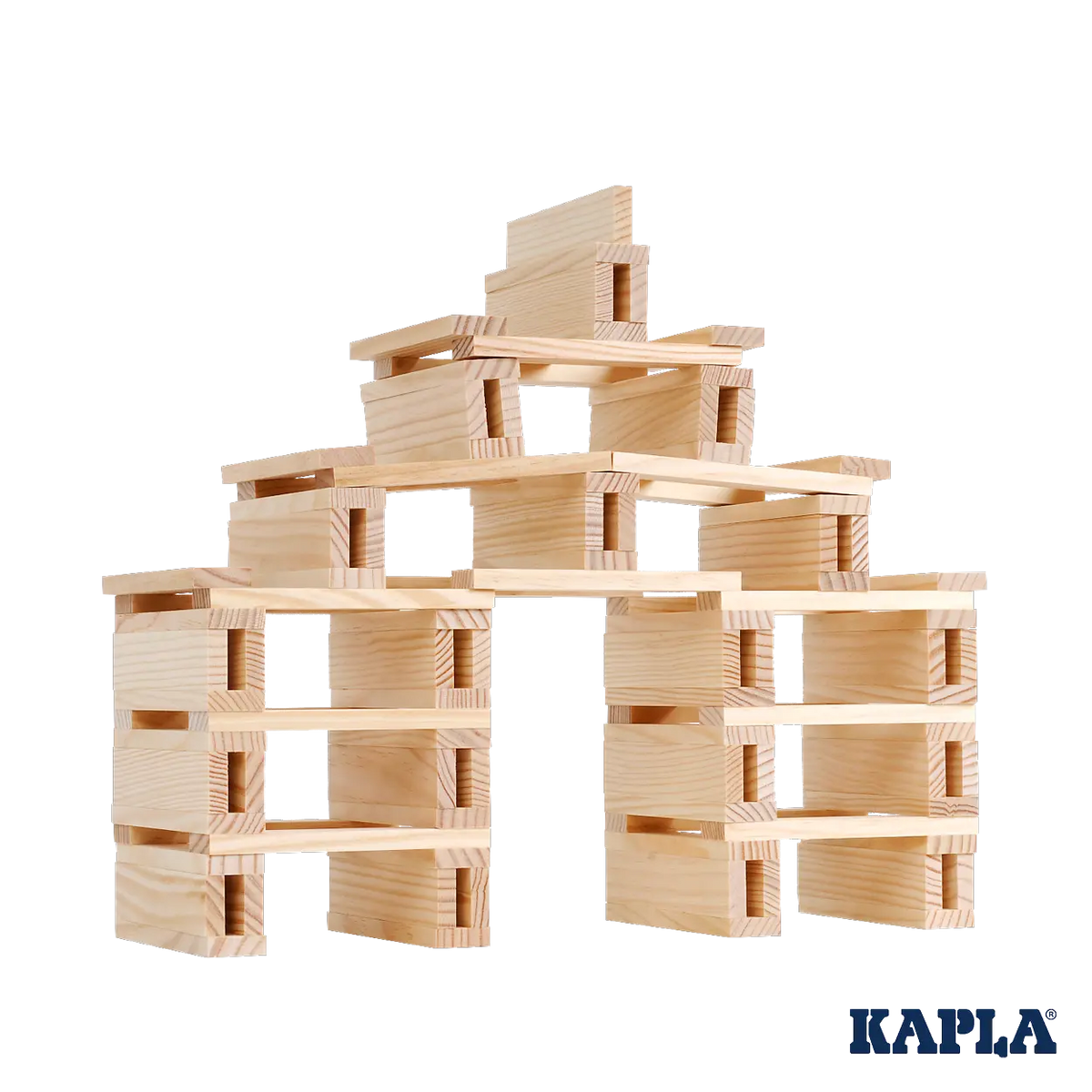 KAPLA 200 Natural Wooden Building Planks Box