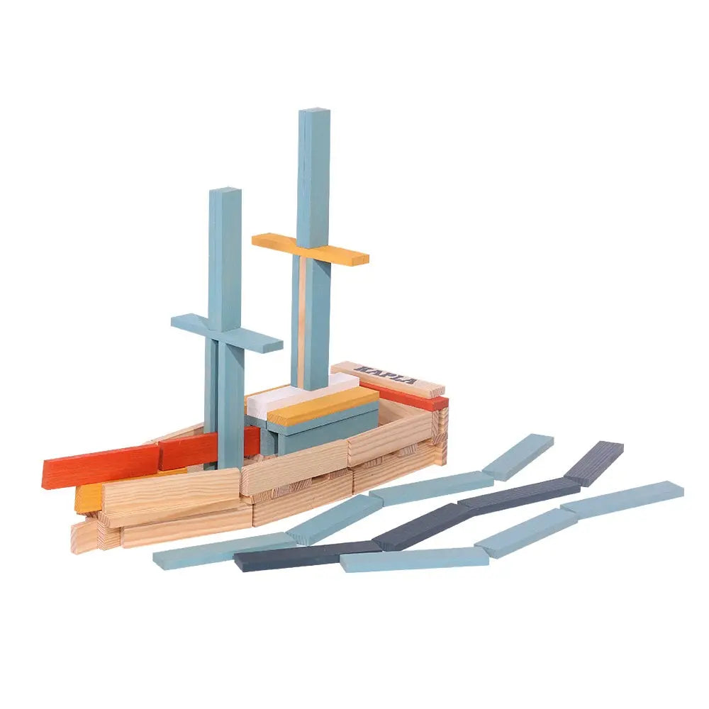 KAPLA Owl 120-Piece Wooden Building Planks Case