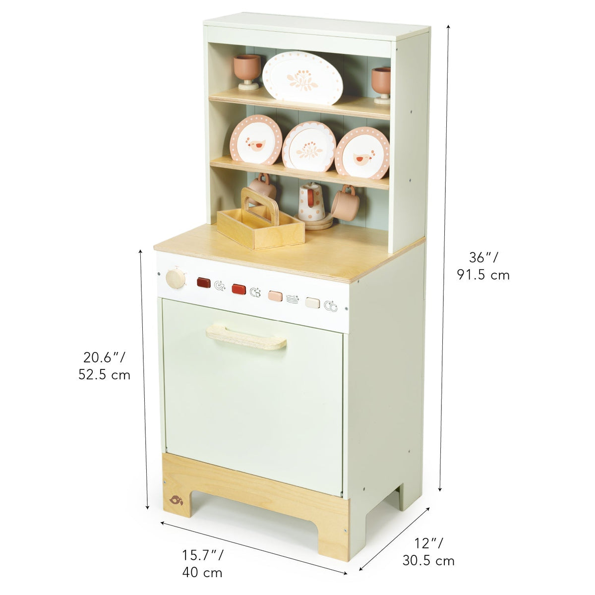 Tender Leaf Wooden Kitchen Dresser and Play Dishwasher