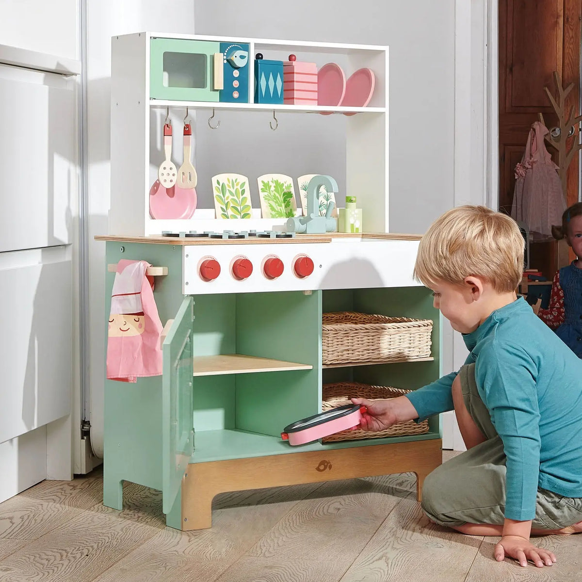 Tender Leaf Wooden Kitchen Range Play Set
