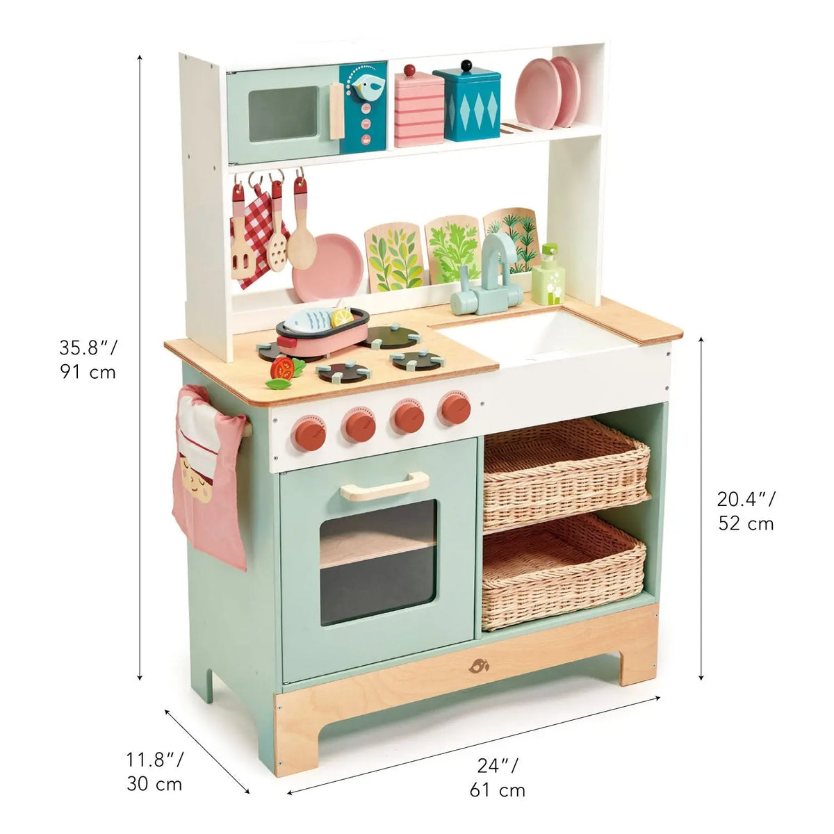 Tender Leaf Wooden Kitchen Range Play Set
