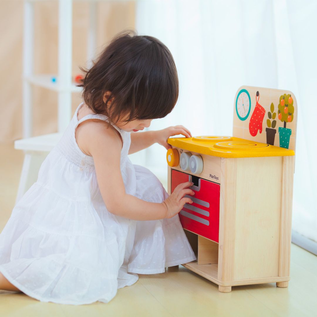 PlanToys Wooden Play Kitchen with Cookware