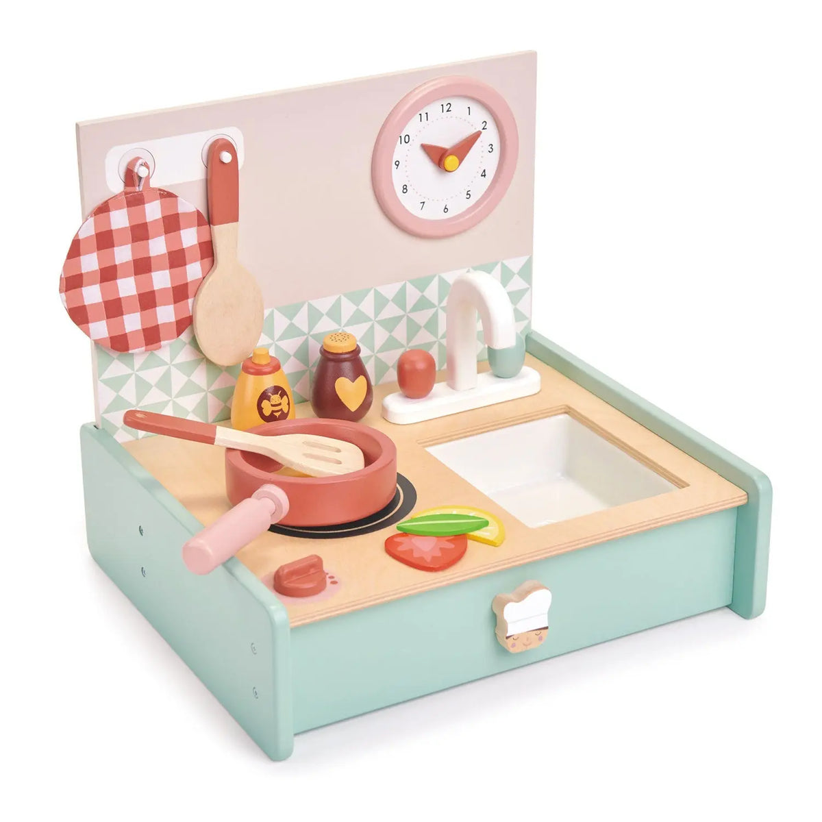 Tender Leaf Kitchenette Wooden Portable Play Kitchen