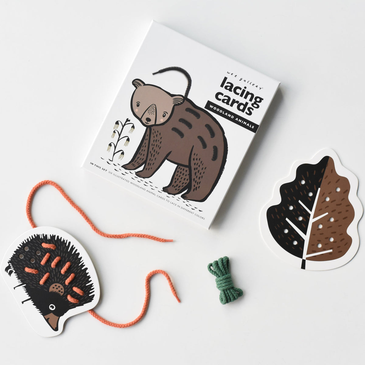 Lacing Cards - Woodland Animals - The Baby Penguin