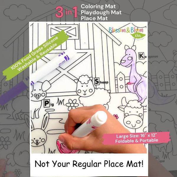 Large Silicone Creativity Mat - The Baby Penguin