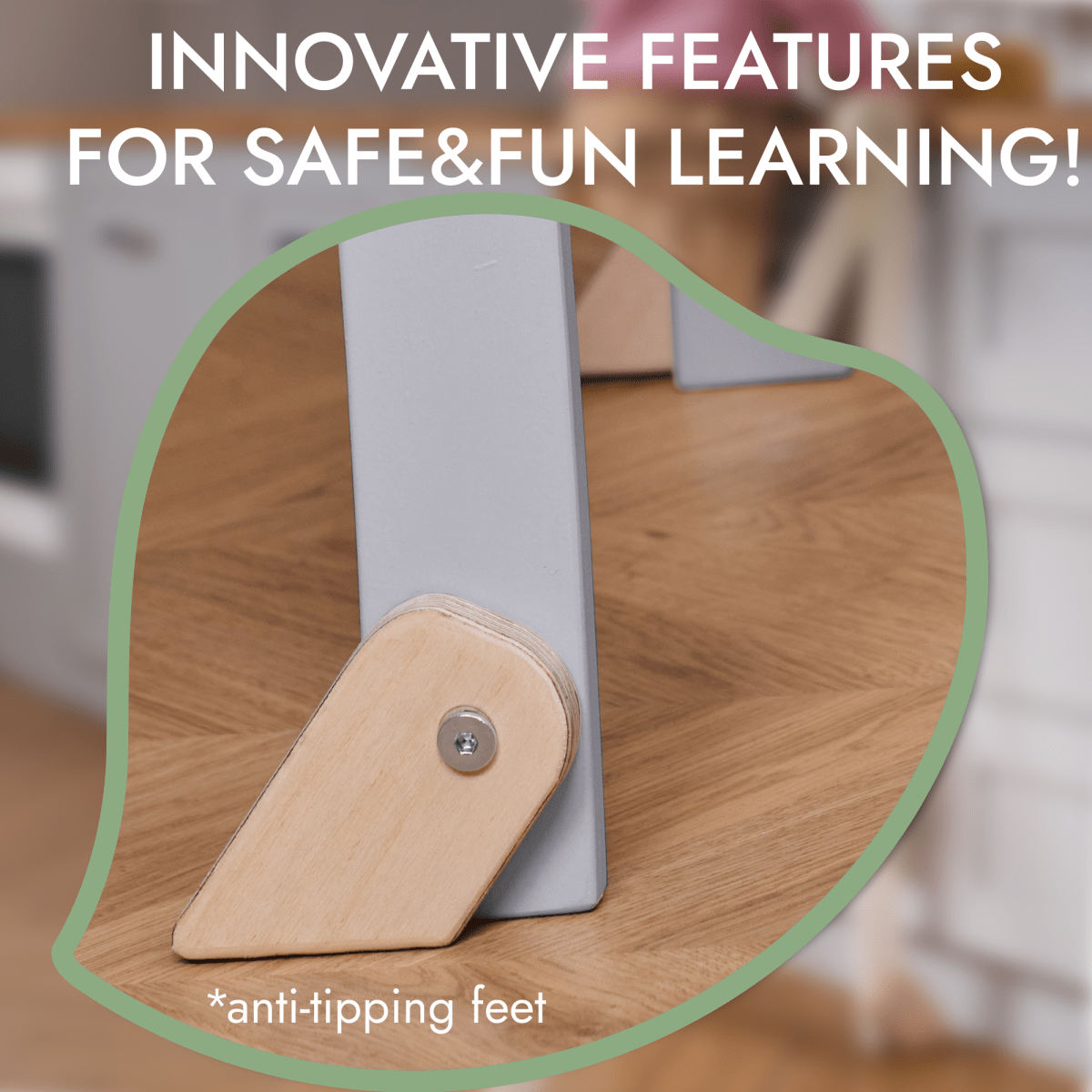 Learning Tower: Foldable Step Stool for Toddlers - Gray - The Baby Penguin