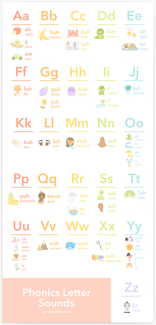 Letter Sounds Phonics Flashcards - The Baby Penguin
