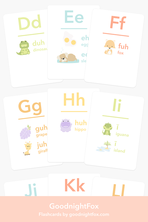 Letter Sounds Phonics Flashcards - The Baby Penguin