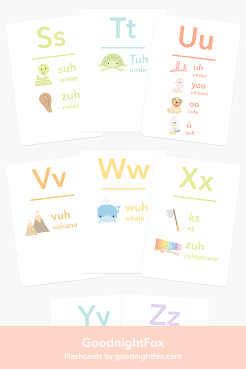 Letter Sounds Phonics Flashcards - The Baby Penguin