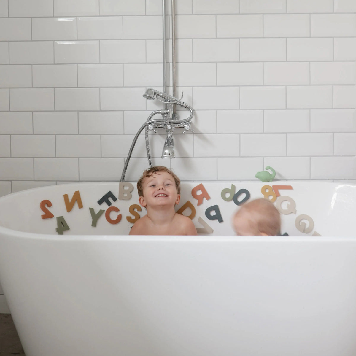 Letters & Numbers Bath Play Set | Foam Puzzle | The Baby Penguin