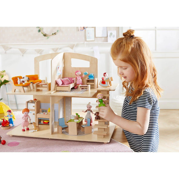  Little Friends Dollhouse Town Villa with Furniture HABA USA Little Friend Buildings