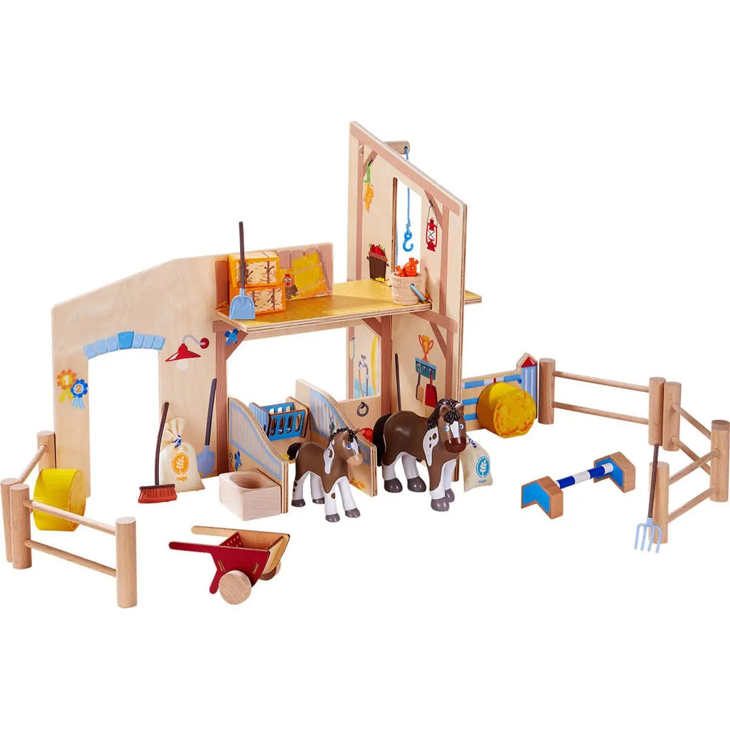  Little Friends Happy Horse Riding Stable HABA USA Little Friend Buildings