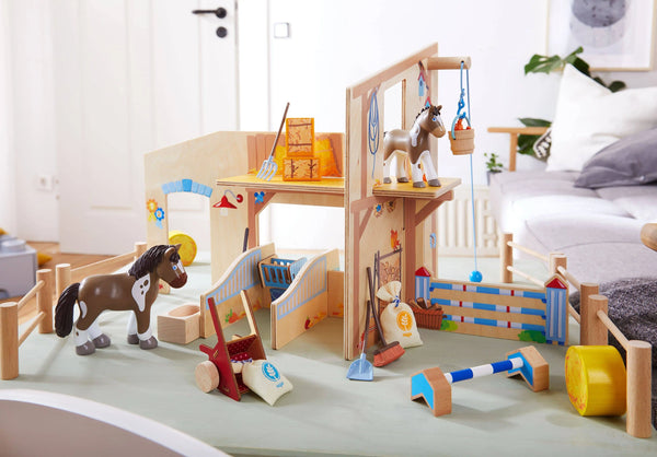  Little Friends Happy Horse Riding Stable HABA USA Little Friend Buildings