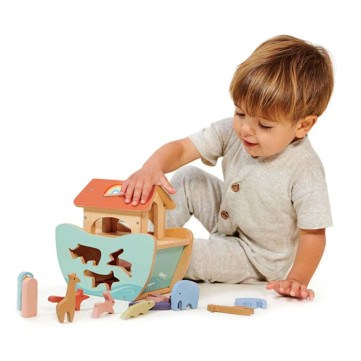Tender Leaf Little Noah's Ark Wooden Shape Sorter