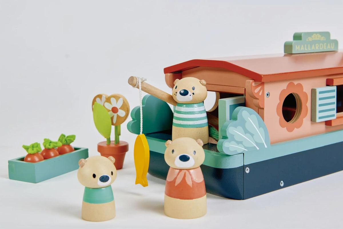 Tender Leaf Little Otter Canal Boat Play Set