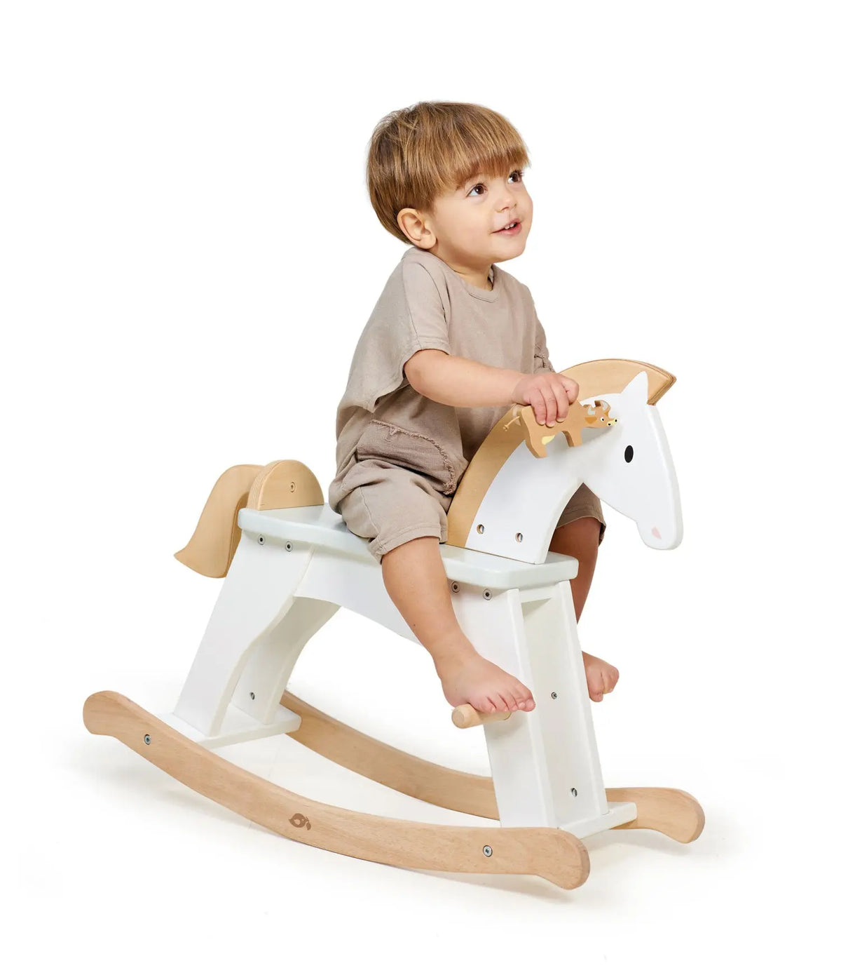 Tender Leaf Lucky Wooden Rocking Horse