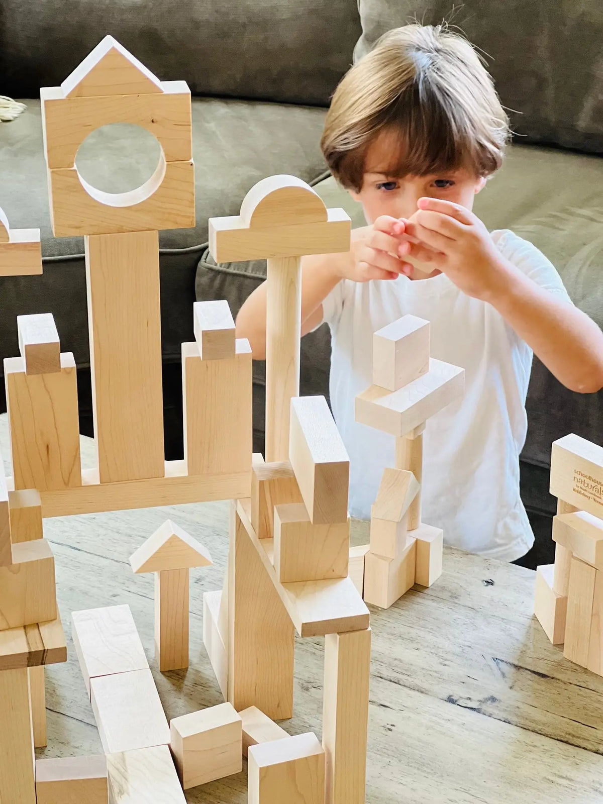 Products Master Builder Wooden Blocks Set - 104 Pieces
