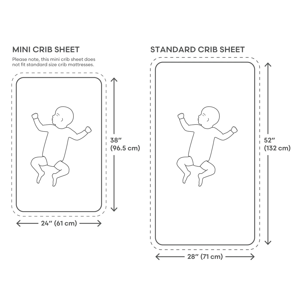 Mini Muslin Crib Sheet | mini crib sheet | The Baby Penguin