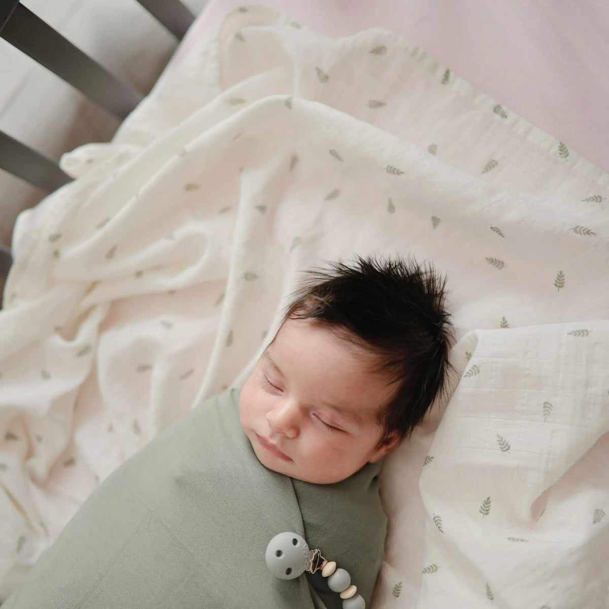 Mini Muslin Crib Sheet | mini crib sheet | The Baby Penguin