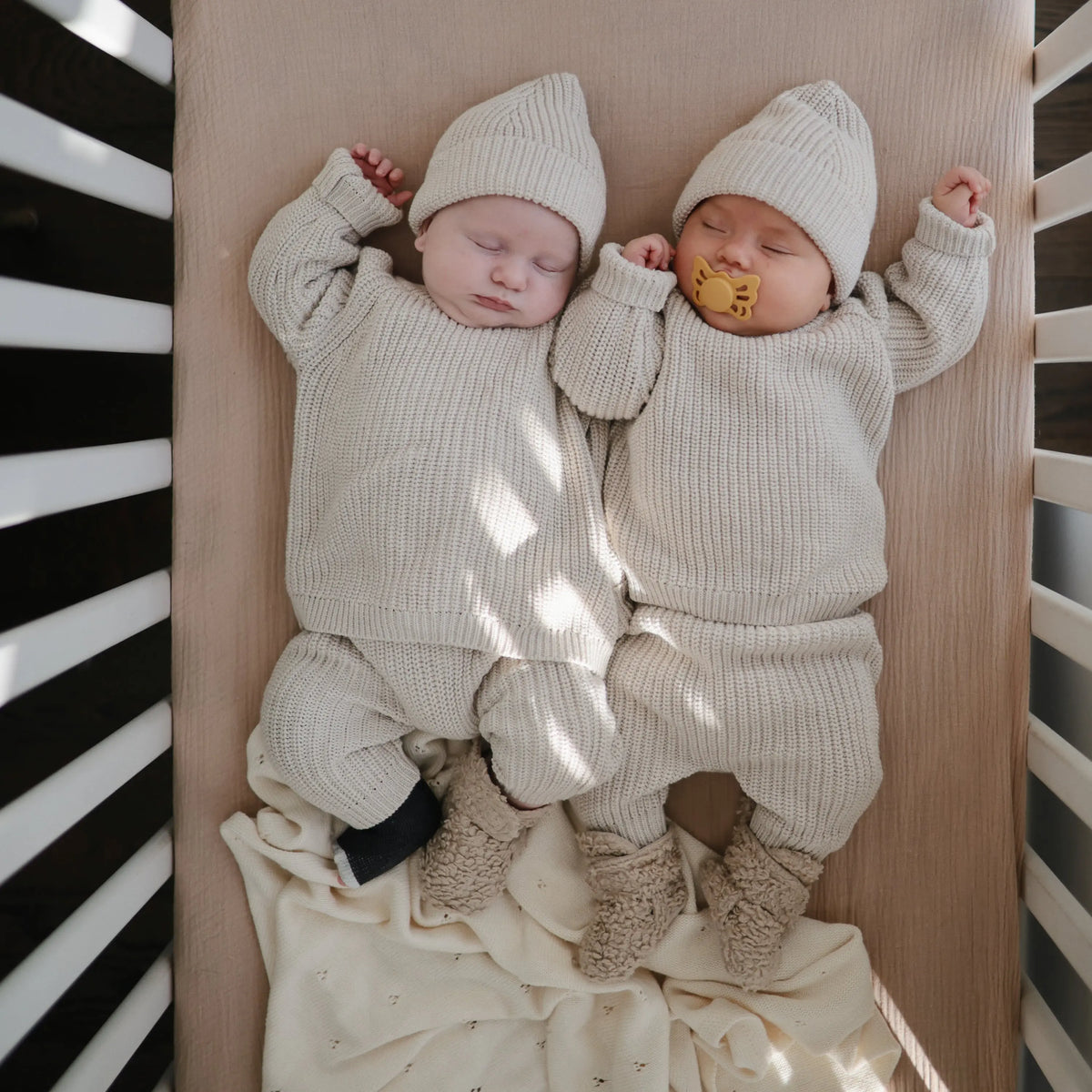 Mini Muslin Crib Sheet | mini crib sheet | The Baby Penguin