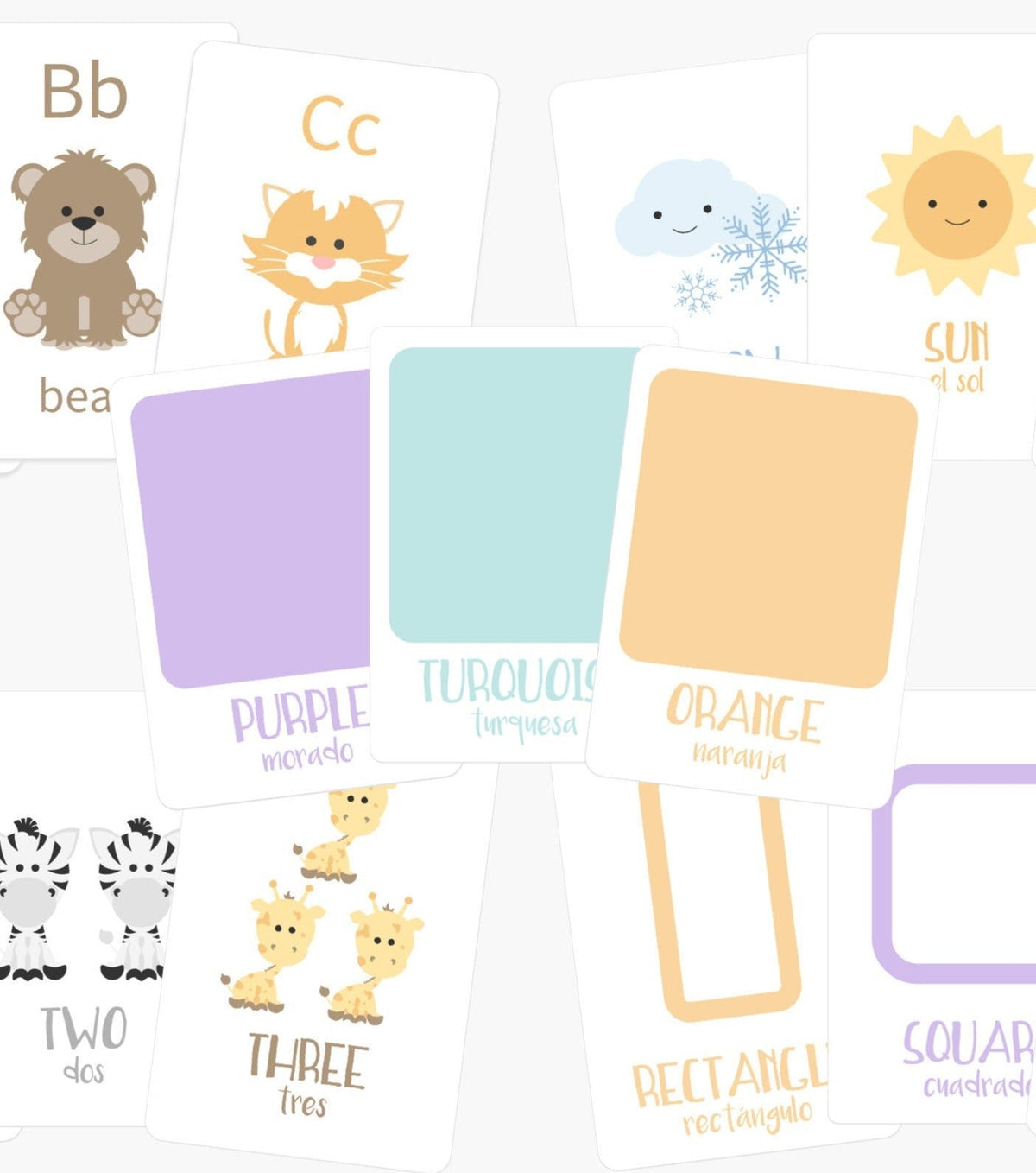 Montessori Flashcards Basics Bundle - The Baby Penguin
