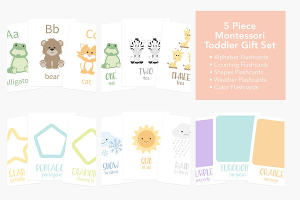 Montessori Flashcards Basics Bundle - The Baby Penguin