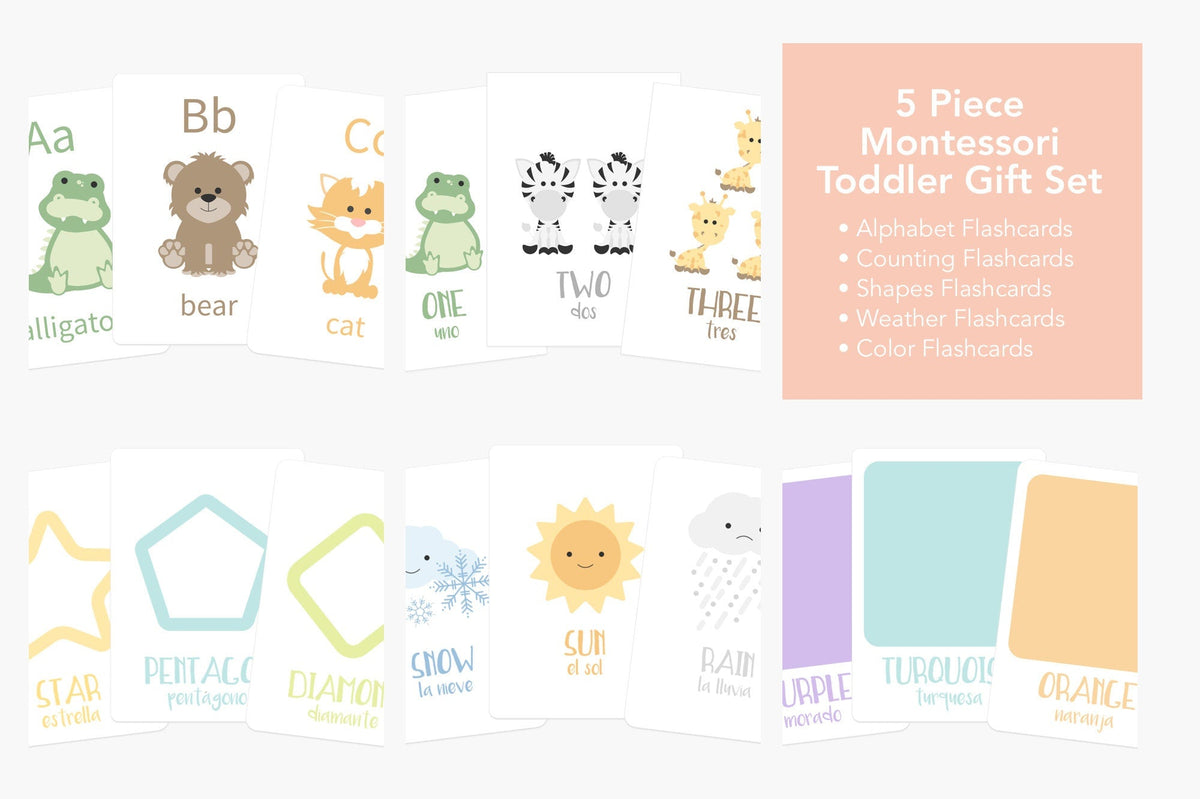 Montessori Flashcards Basics Bundle - The Baby Penguin