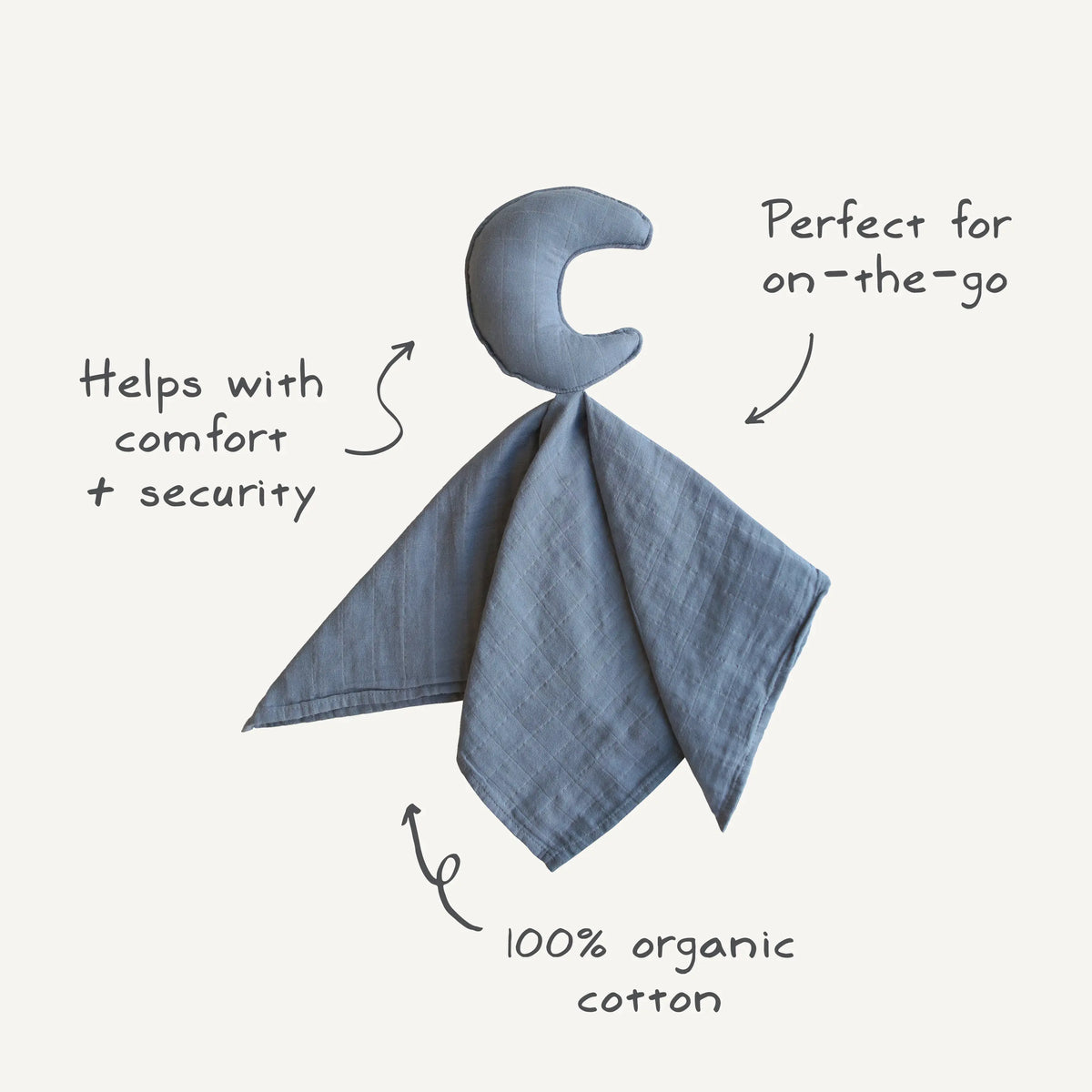 Moon Lovey Blanket | blankets | The Baby Penguin