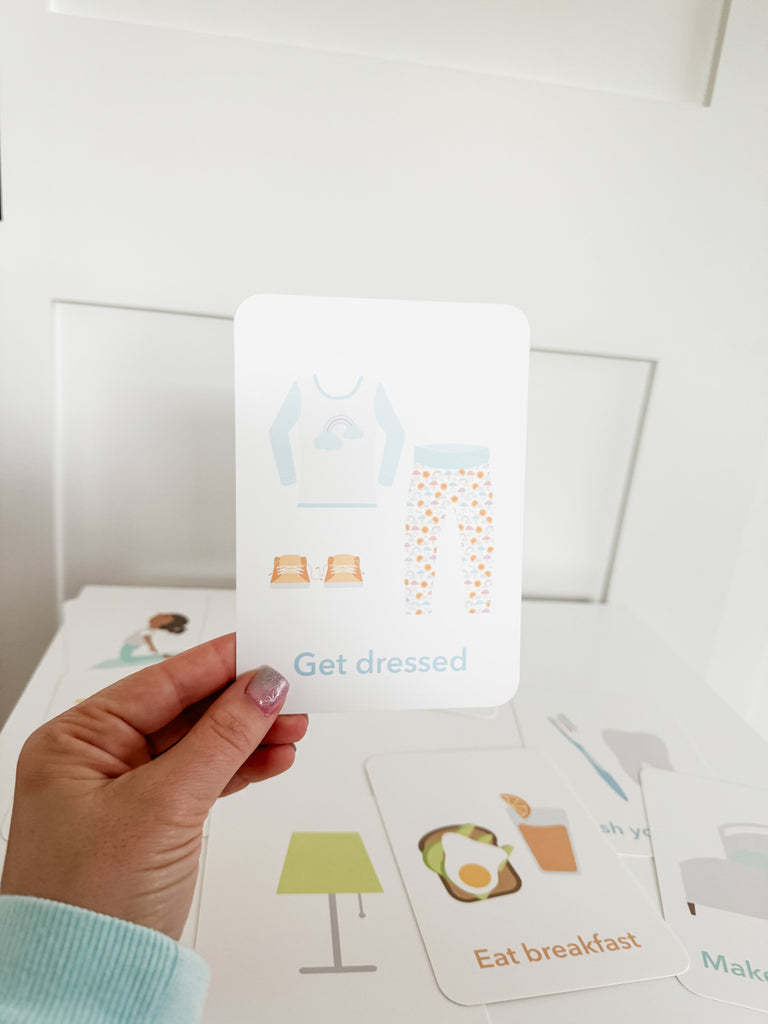 Morning Routine Flashcards - The Baby Penguin