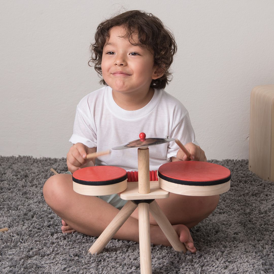 PlanToys Musical Band Wooden Drum Play Set