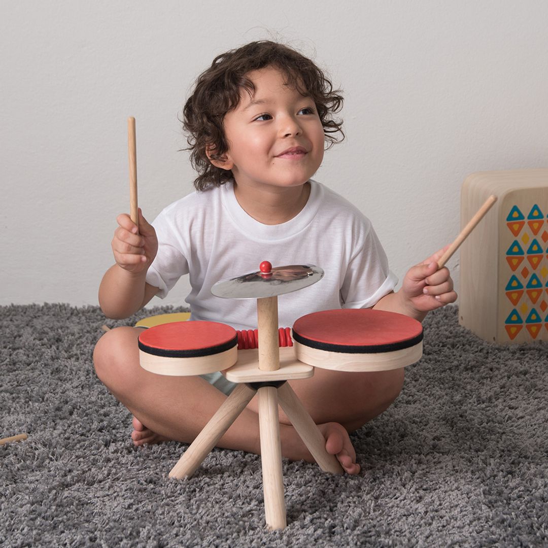 PlanToys Musical Band Wooden Drum Play Set