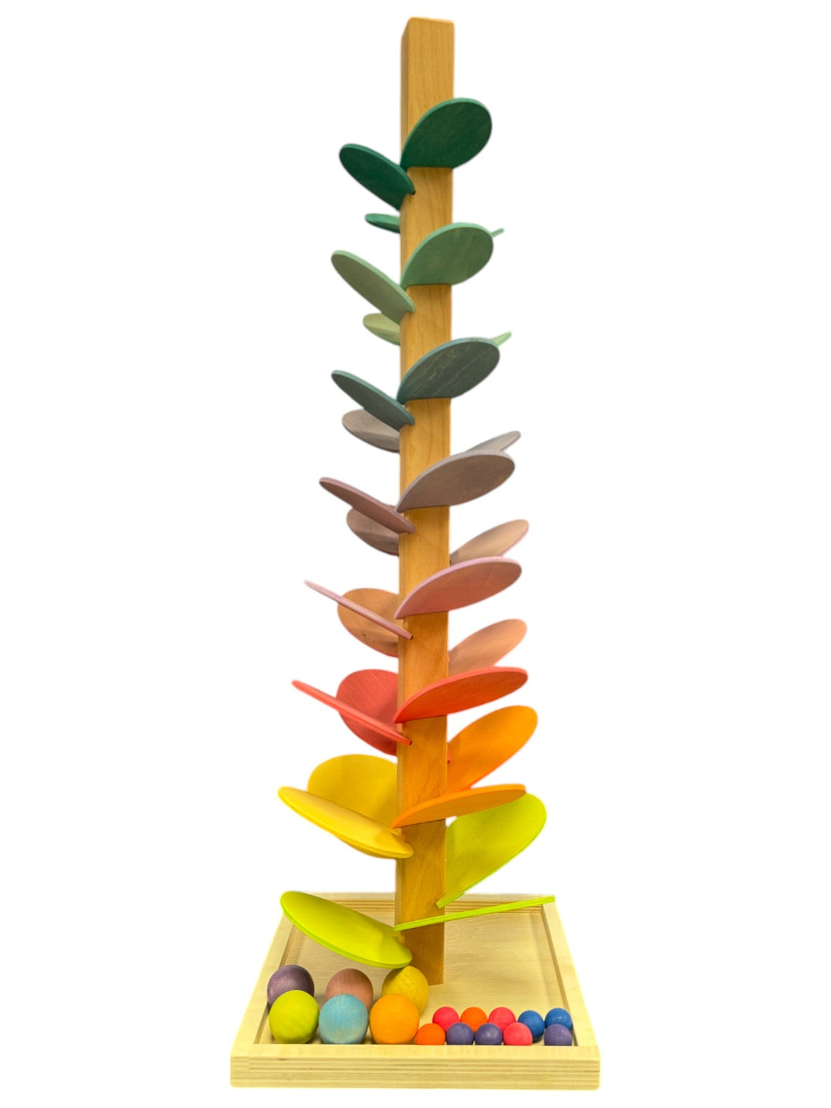 Large Pastel Wooden Marble Tree – Assembly Required or Preassembled by Green Elephant Home and Toys – alternate view 14