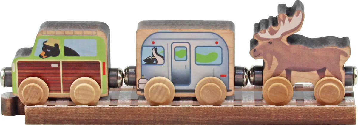 NameTrains Camper Van Set - Made in USA Trains Maple Landmark