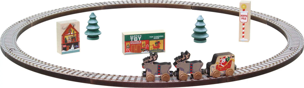 NameTrains Christmas Tree Set | Made in the USA Maple Landmark