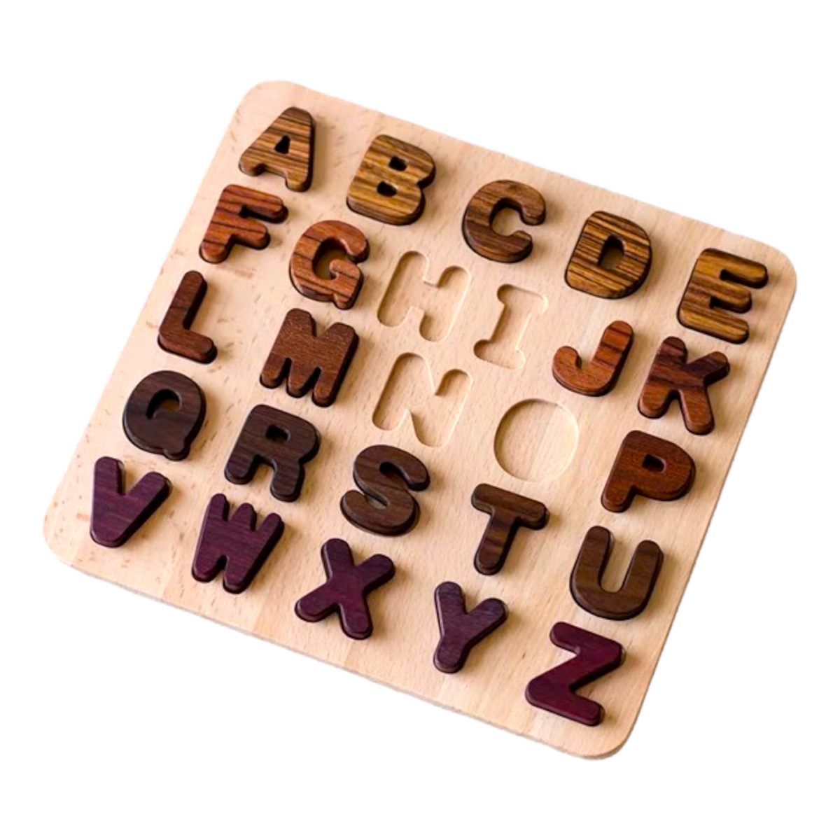 Natural Wood Alphabet & Number Puzzle – 3 Styles – view 5