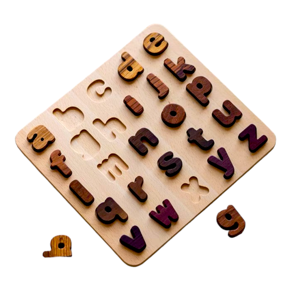 Natural Wood Alphabet & Number Puzzle – 3 Styles – view 6
