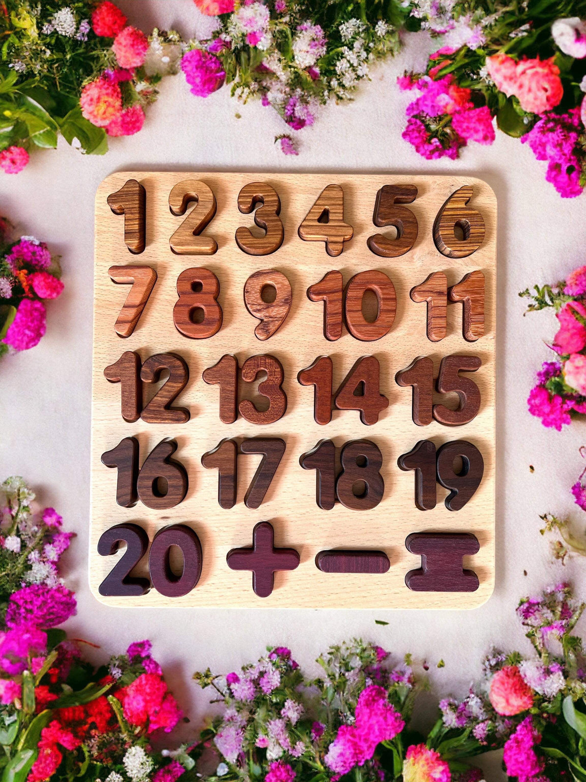 Natural Wood Alphabet & Number Puzzle – 3 Styles – view 8