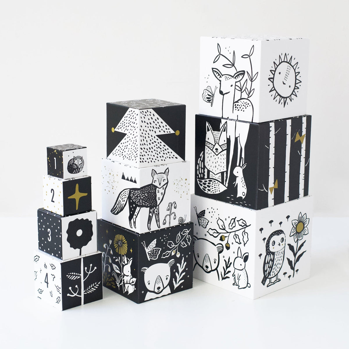 Nesting Blocks - Woodland Numbers - The Baby Penguin