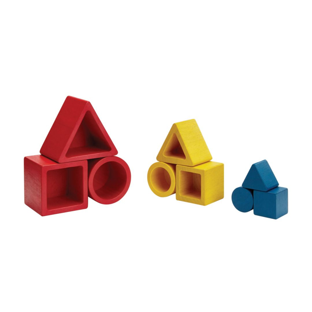 PlanToys Unit Plus Wooden Nesting Shape Puzzle