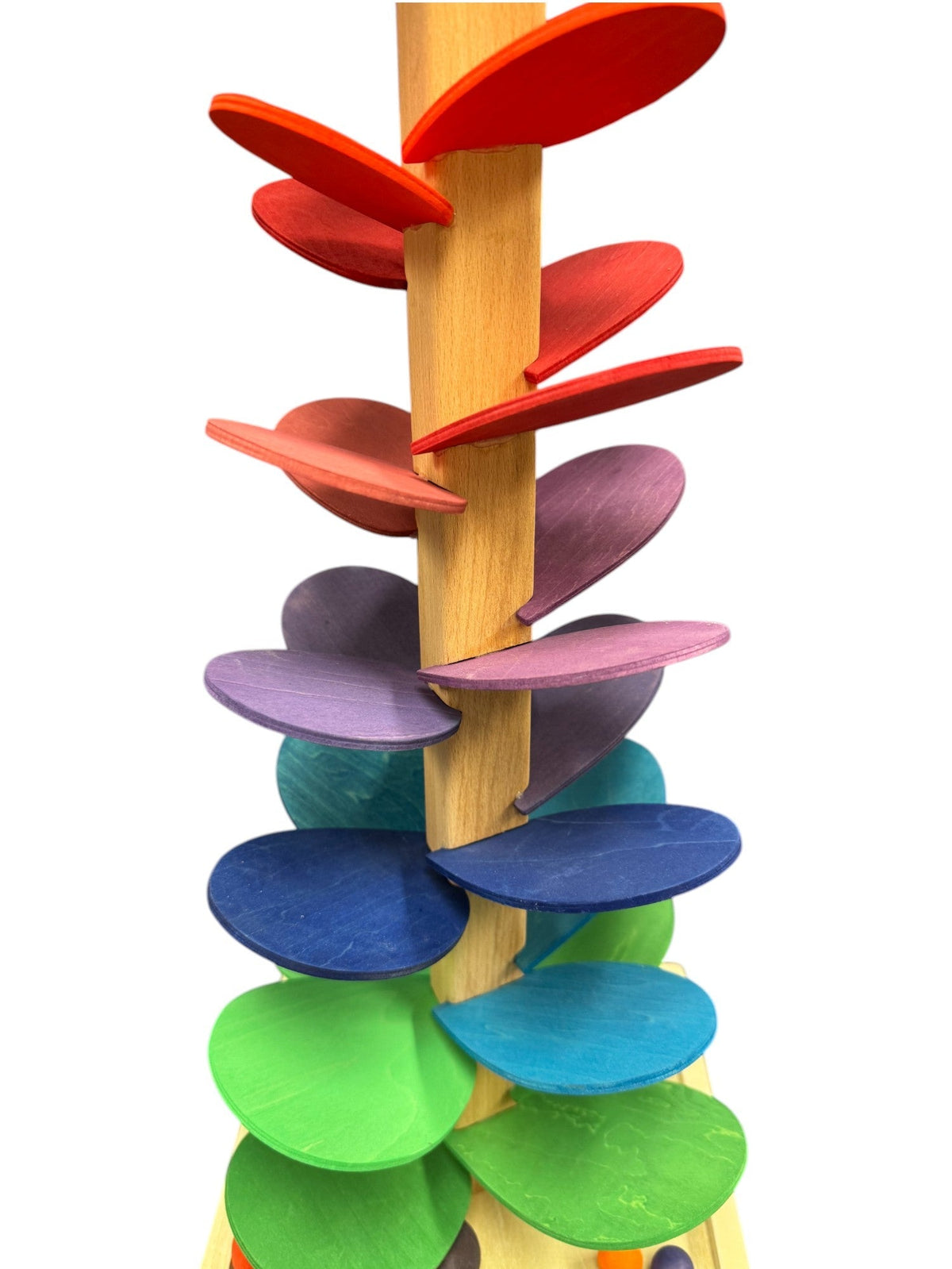 Preassembled Wooden Marble Tree – Rainbow, Pastel or Green by Green Elephant Home and Toys – alternate view 6