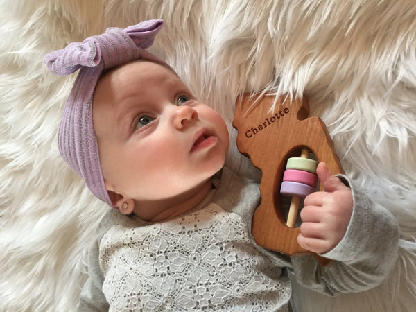 New Jersey State Wooden Baby Rattle™ | Made in the USA | Rattles | The Baby Penguin