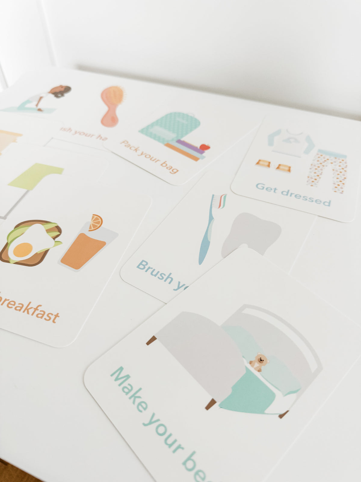 Night Time Routine Flashcards - The Baby Penguin