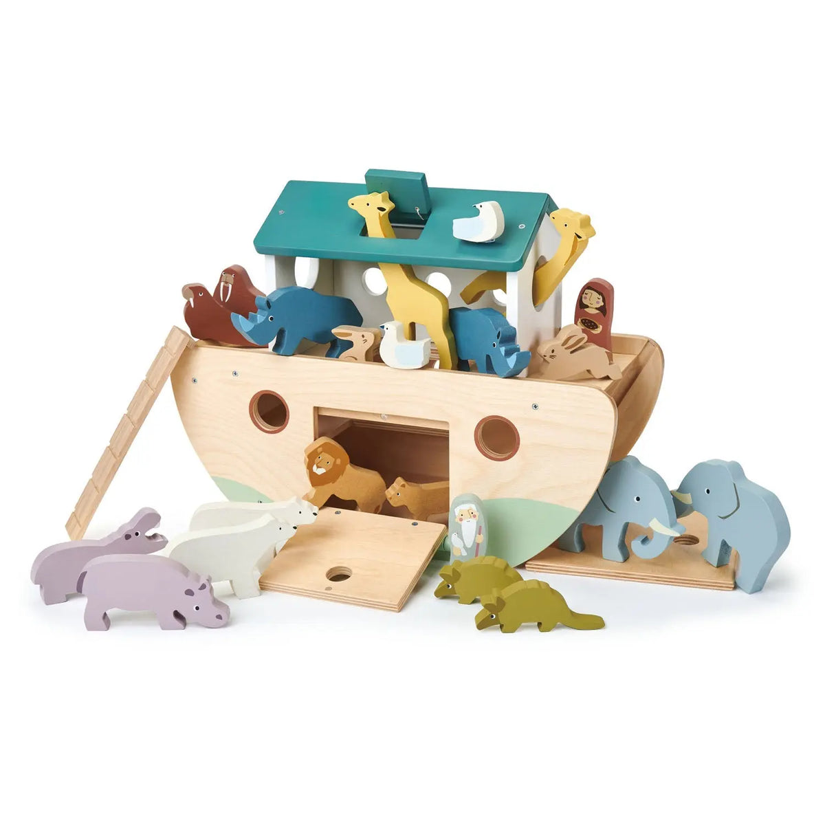 Tender Leaf Noah's Wooden Ark with Animal Pairs