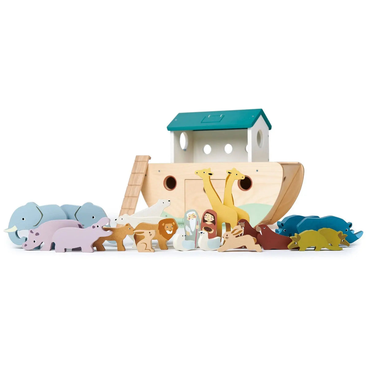 Tender Leaf Noah's Wooden Ark with Animal Pairs
