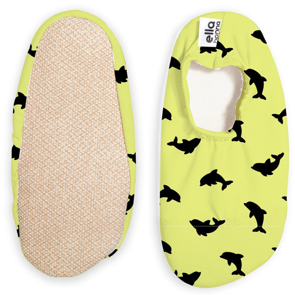 Non-Slip Sole, Unisex Baby, Children's Sea Shoes, Pool Booties, Whale - The Baby Penguin