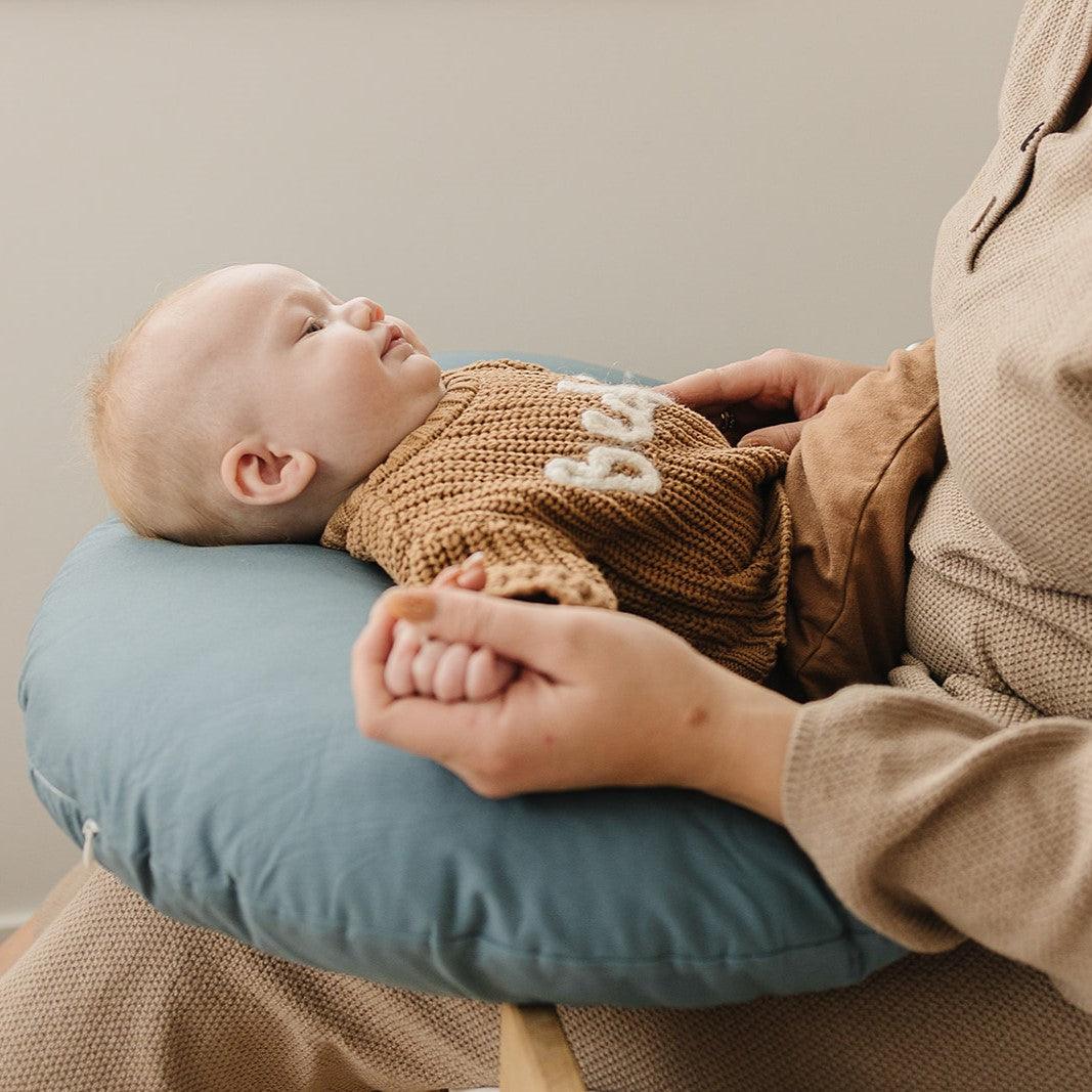 Nursing Pillow Cover - Bluejay - The Baby Penguin
