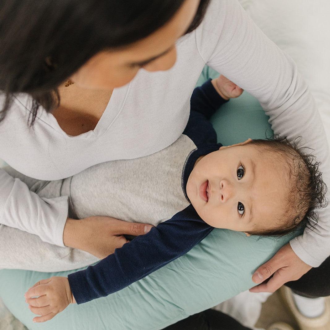Nursing Pillow - Eucalyptus - The Baby Penguin